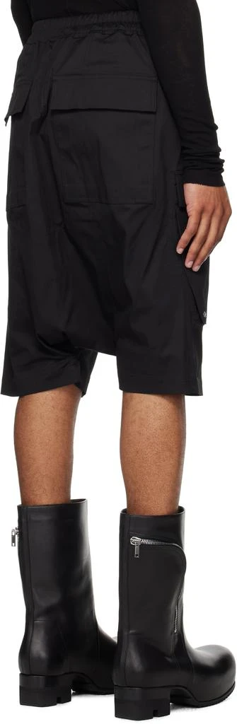 Rick Owens Black Concordians Cargo Pods Shorts 3