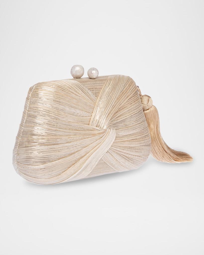 Rafe Rosie Tassel Twisted Clutch Bag
