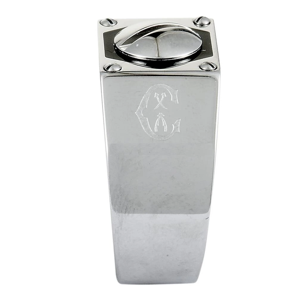 Charriol Rotonde Stainless Steel Black Epoxy Band Ring 5
