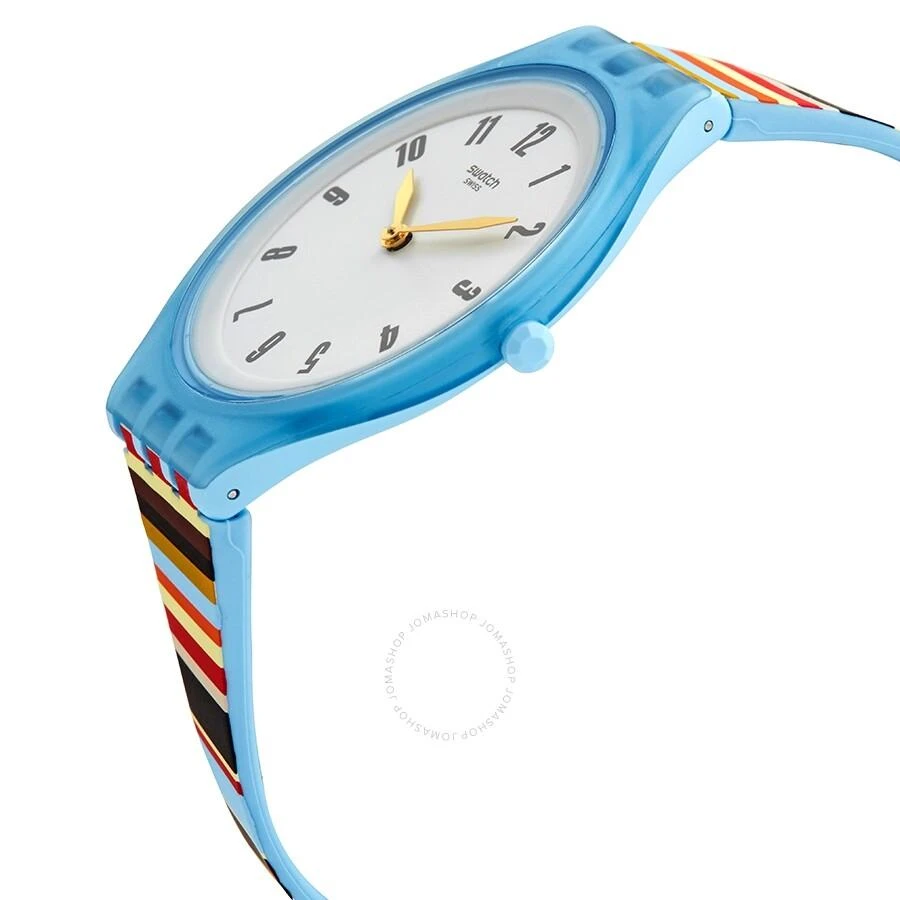 Swatch Skinstripes Light Grey Dial Unisex Watch SVUL100 2