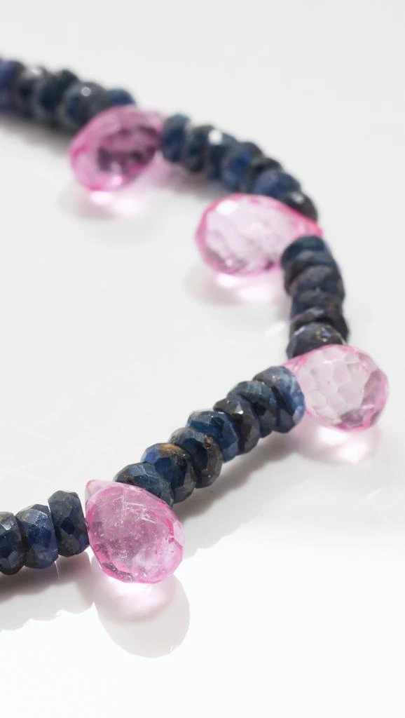 Jia Jia 14k Sapphire Pink Topaz Candy Necklace 4
