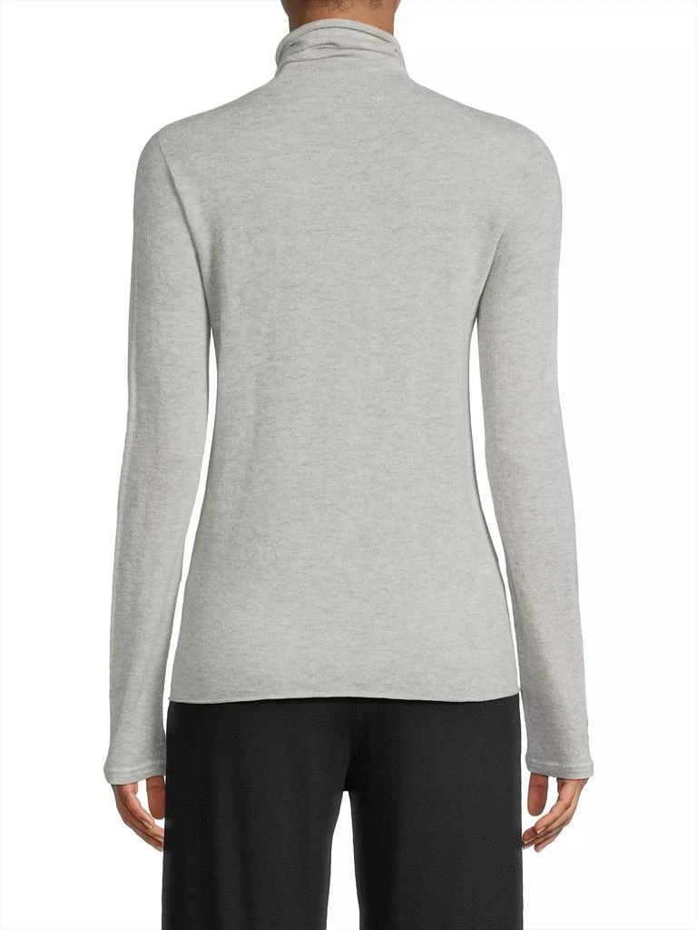 MAJESTIC FILATURES Mashine-Washable Cashmere Long-Sleeve Turtleneck Sweater 5