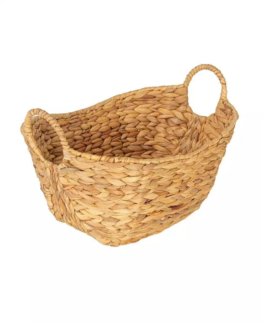 Household Essentials Water Hyacinth Basket with Handles