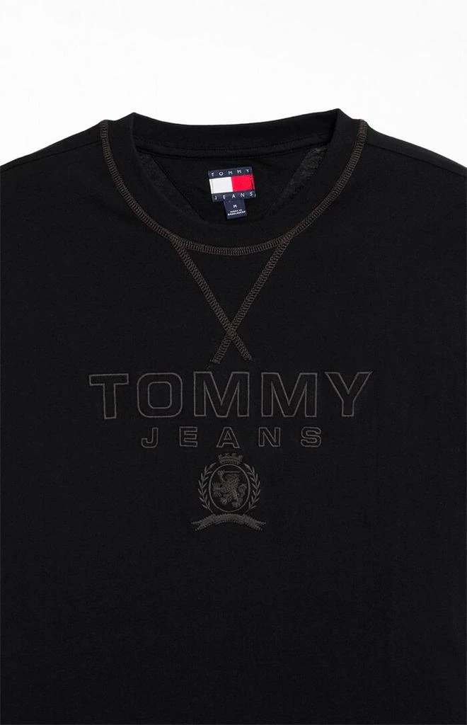 Tommy Jeans Black Tonal Crest T-Shirt 2