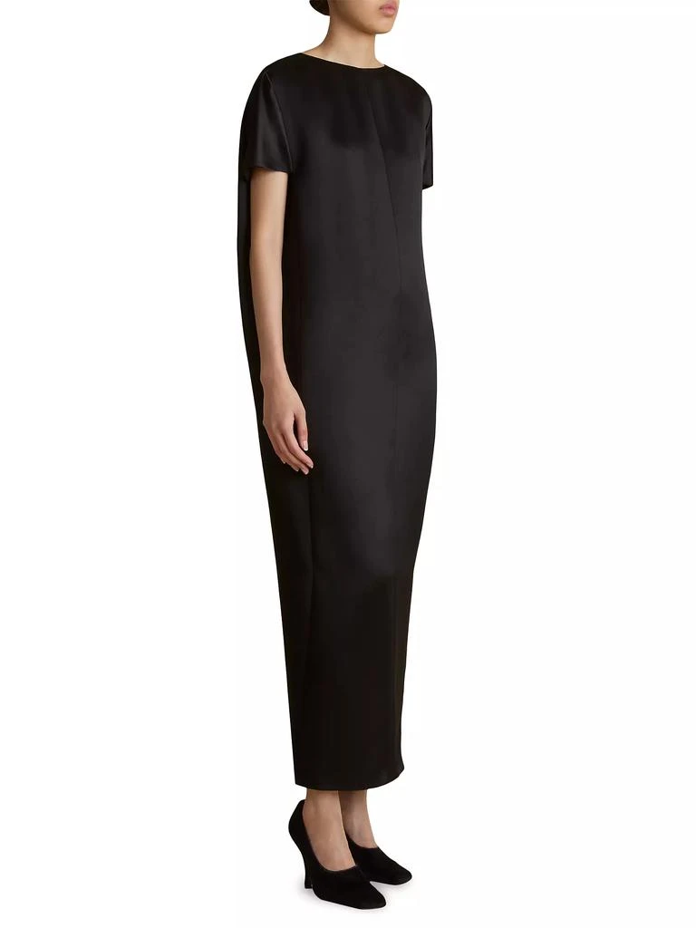 Khaite Webster Satin Shift Dress 4