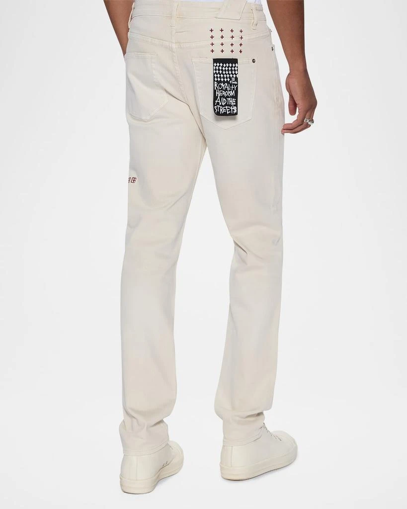 Ksubi Men's Chitch 1999 Ivory Slim Jeans 3