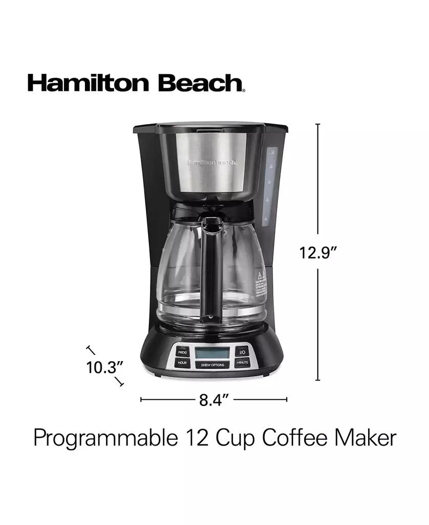 Hamilton Beach Programmable 12 Cup Coffee Maker - 49630G 8
