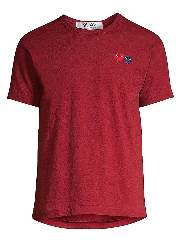 Comme des Garcons Embroidered Heart Patch Tee 1