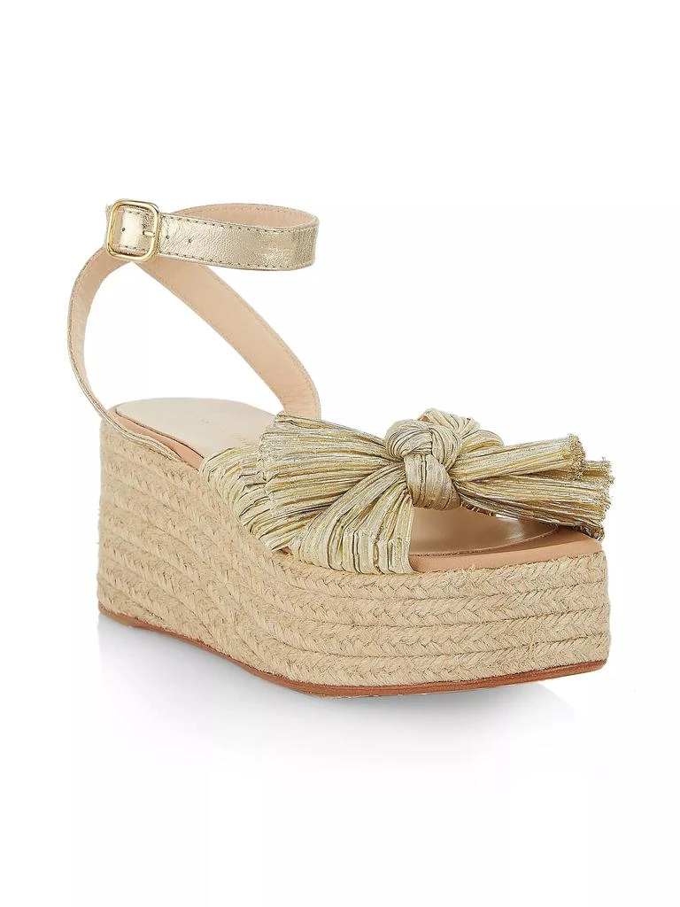Loeffler Randall Gaby Pleated Bow Espadrille Sandals 2