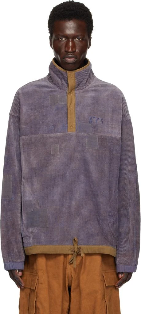 Story mfg. Purple Polite Pullover Sweatshirt 1
