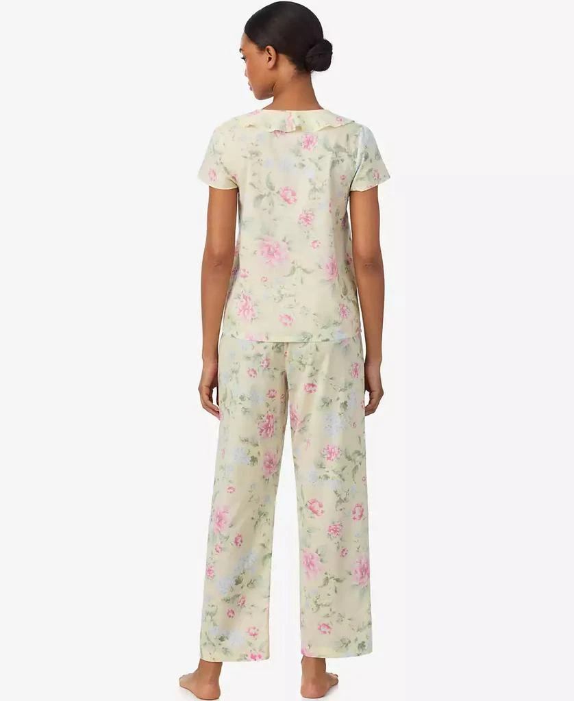 Ralph Lauren Women
s V-Neck Top and Ankle Pant Pajama Set 3