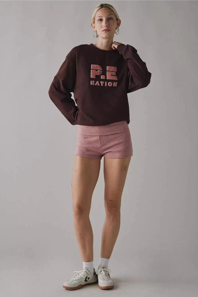 P.E Nation P.E Nation Heads U 2 Sweat Mahogany Crew Neck Pullover 3