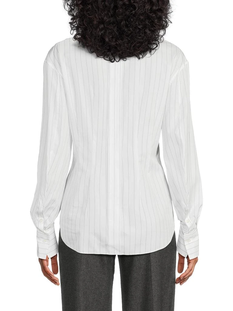 Brunello Cucinelli Striped Cotton-Silk Shirt 3
