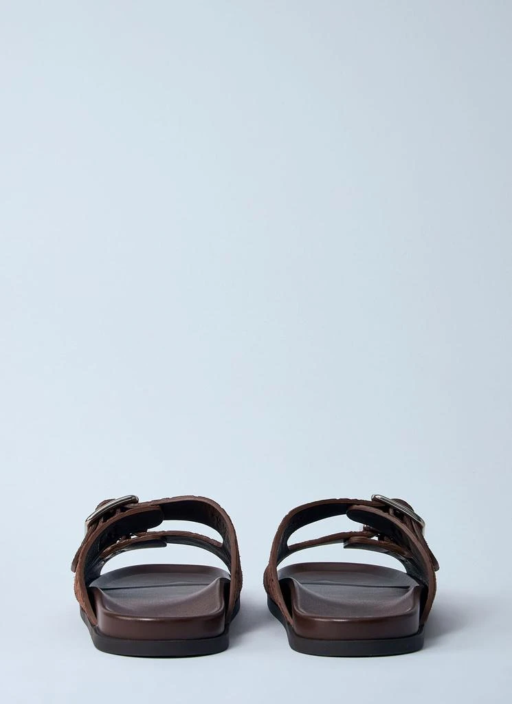 Gucci Logo Embossed Leather Slides 5