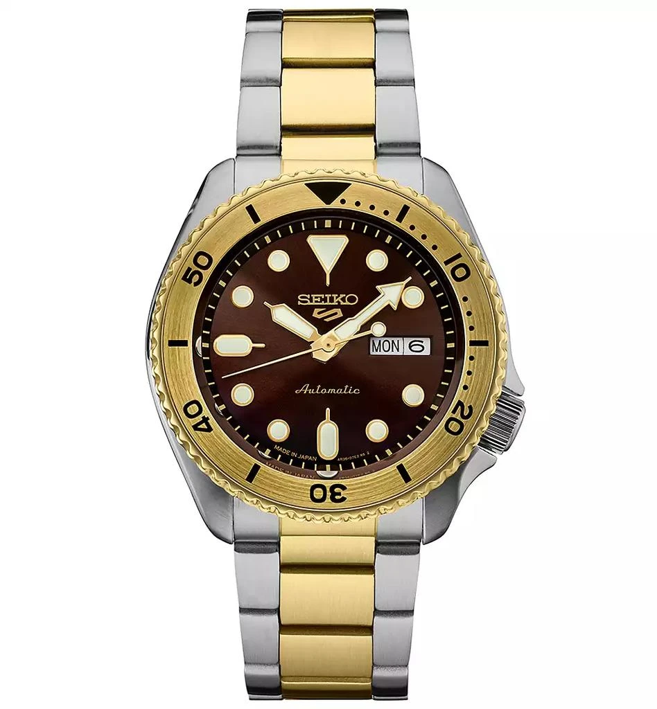 Seiko Men's Automatic 5 Sports Two-Tone Stainless Steel Bracelet Watch 43mm 1