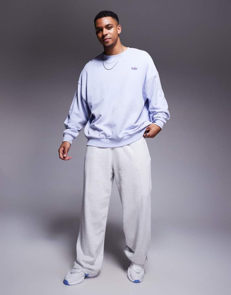 nike club crew sweatshirt lilac