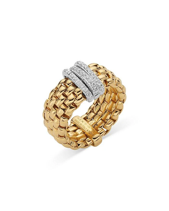 FOPE 18K Yellow Gold Panorama Flex
it Ring
