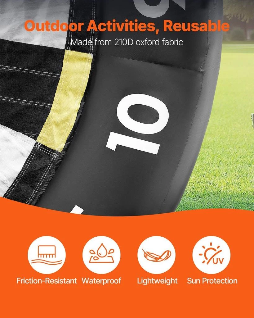 OUTDOOR SPRITZ Inflatable Soccer Dart Board over 10 ft High with 9 Kick Balls 
Air Pump 4