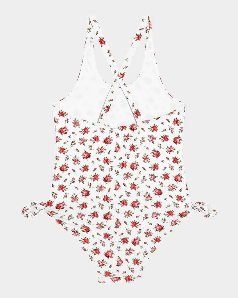 Dolce 
Gabbana Girl
s Floral-Print One-Piece Swimsuit, Size 2-6 2