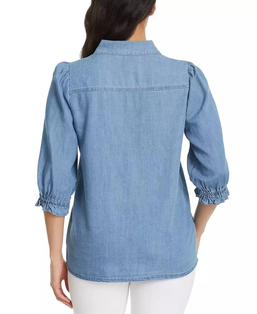Gloria Vanderbilt Women's Puff-Sleeve Shirt 3
