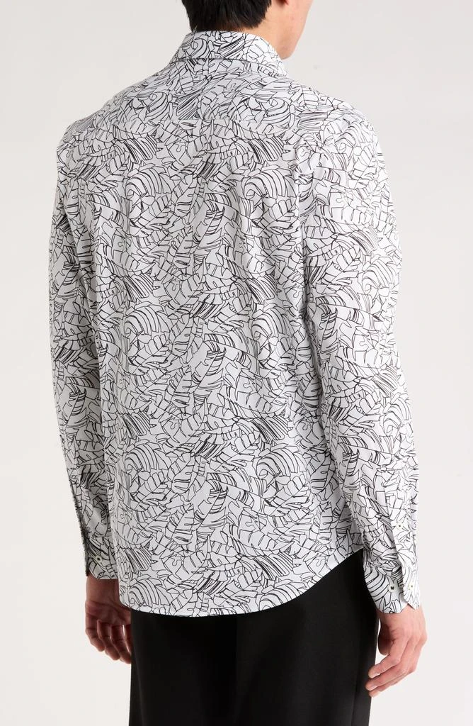 BUGATCHI James Long Sleeve Stretch Cotton Button-Up Shirt 2