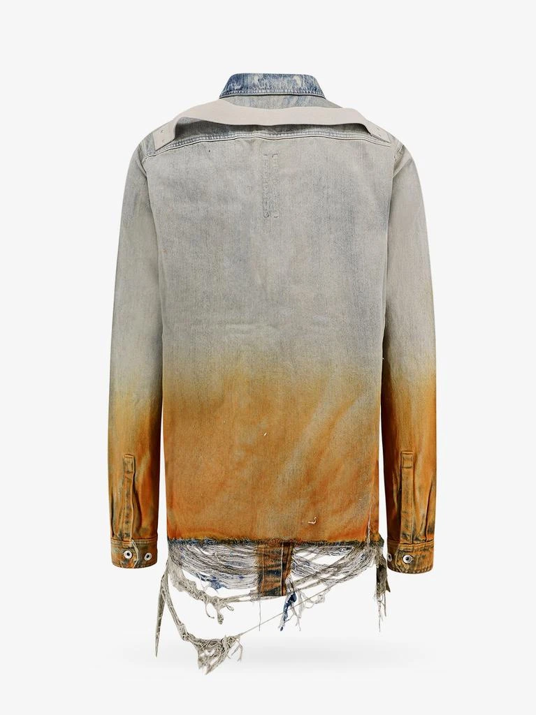 DRKSHDW Denim shirt with ripped effect on the bottom 2