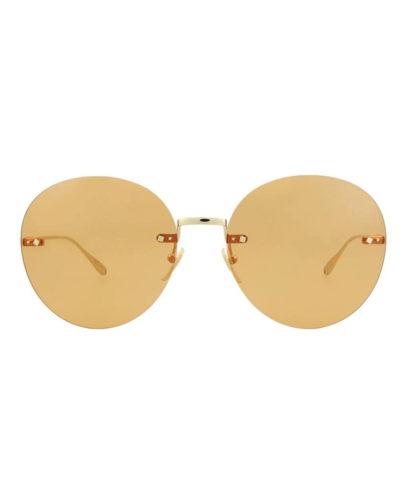 Gucci Round-Frame Metal Sunglasses 1