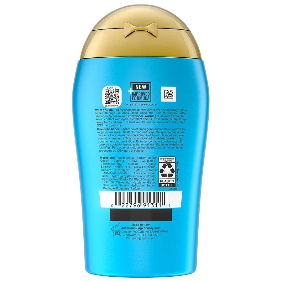 OGX Renewing + Argan Oil of Morocco Shampoo, Damage Repairing Citrus-Fresh, Floral-Green & Woody 6