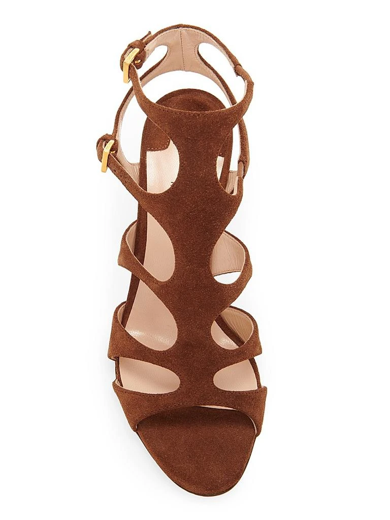 Tom Ford 85MM Suede Caged Stiletto Sandals 4