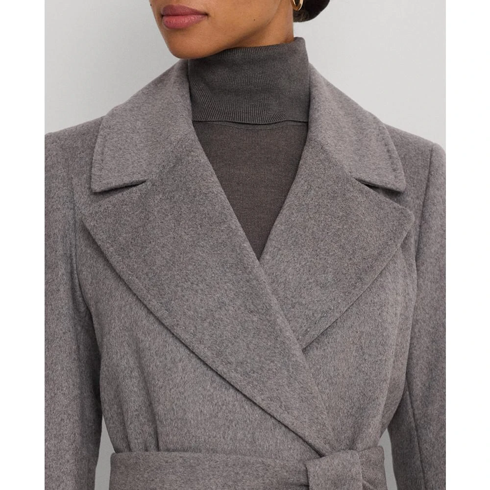 Lauren Ralph Lauren Women's Wool Blend Belted Wrap Coat 4