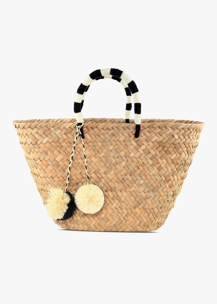 Kayu St Tropez Pom Pom Straw Tote 6