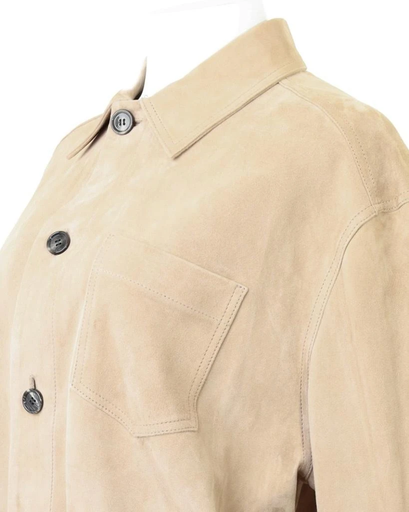 AMI Relaxed Fit Goat Leather Jacket 3