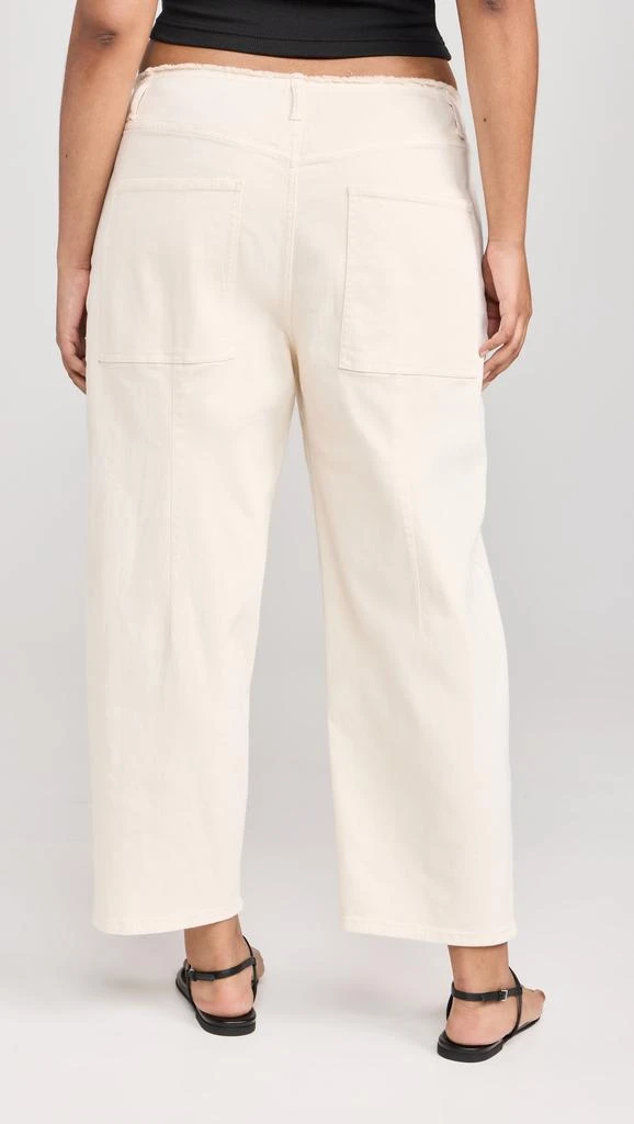 Tibi Garment Dyed Stretch Twill Cropped Newman Jeans 9