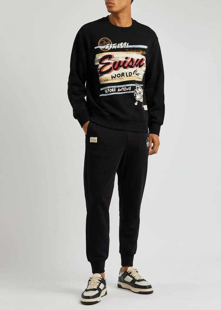 EVISU Logo-print cotton sweatshirt 4