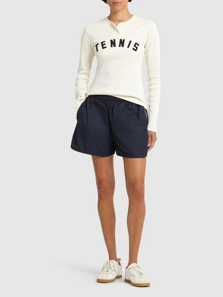Tory Sport Embroidered Nylon Twill Shorts 1