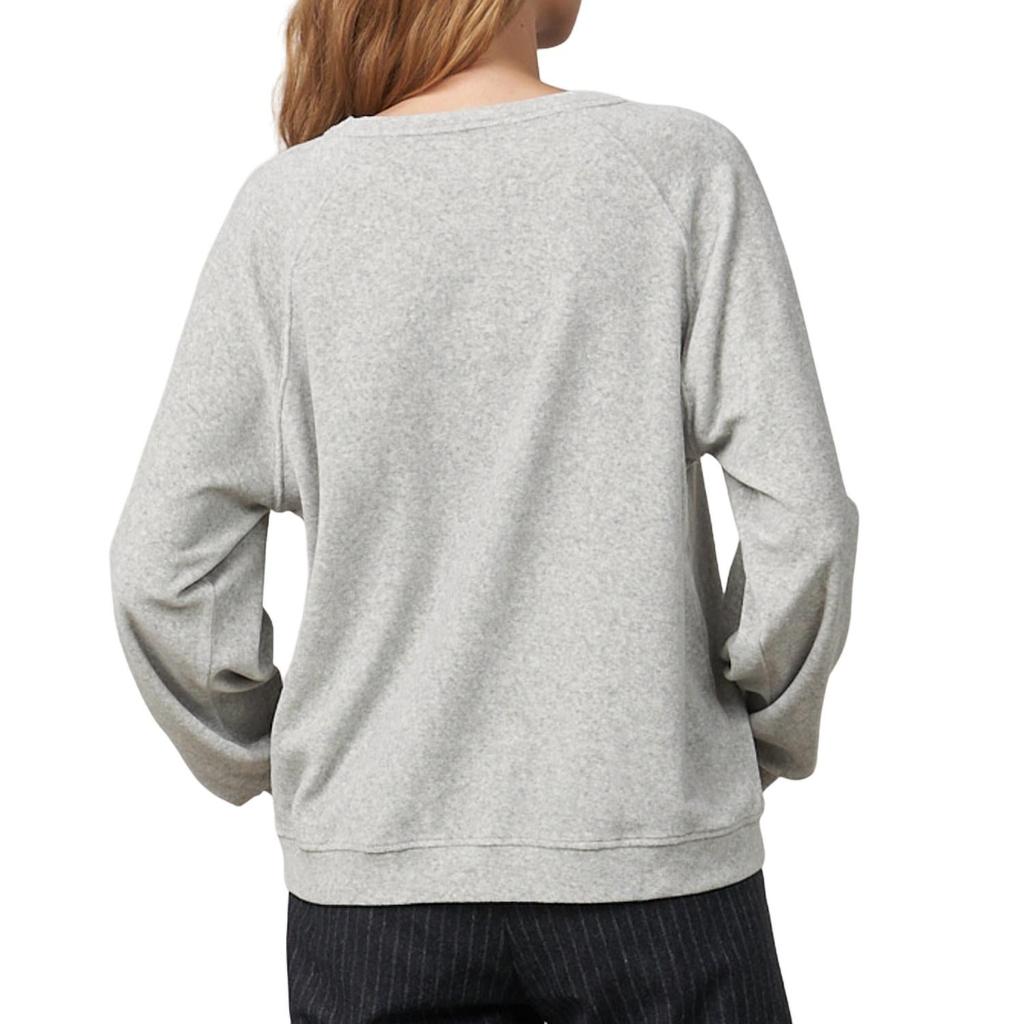 Hartford Teasy Long Sleeve Tee In Heather Grey