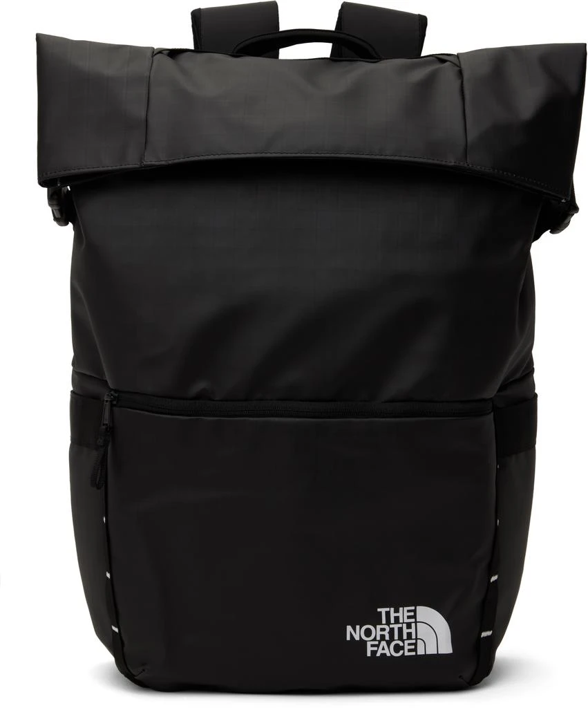 The North Face Black Base Camp Voyager Roll Top Backpack 1