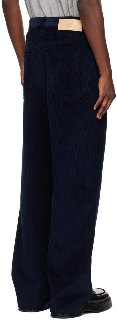 AMI Navy Baggy-Fit Trousers 3
