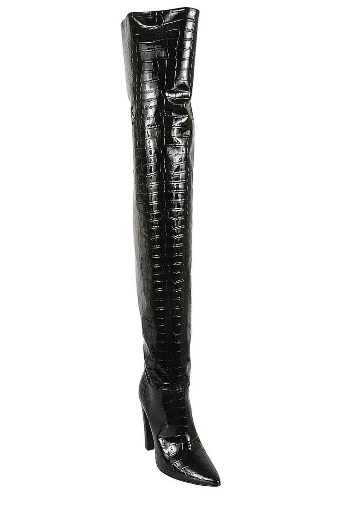 PHILOSOPHY di LORENZO SERAFINI Philosophy Di Lorenzo Serafini Crocodile-Embossed Pointed-Toe Boots 2