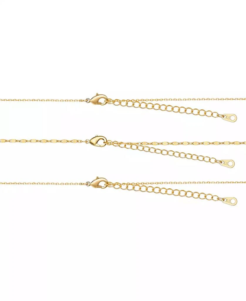 Unwritten Natural Pearl Cubic Zirconia Puff Heart Layered Necklace Set 2
