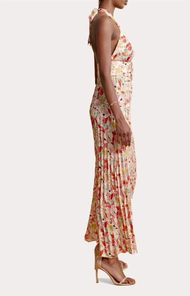BYTIMO Plissè Halterneck Dress