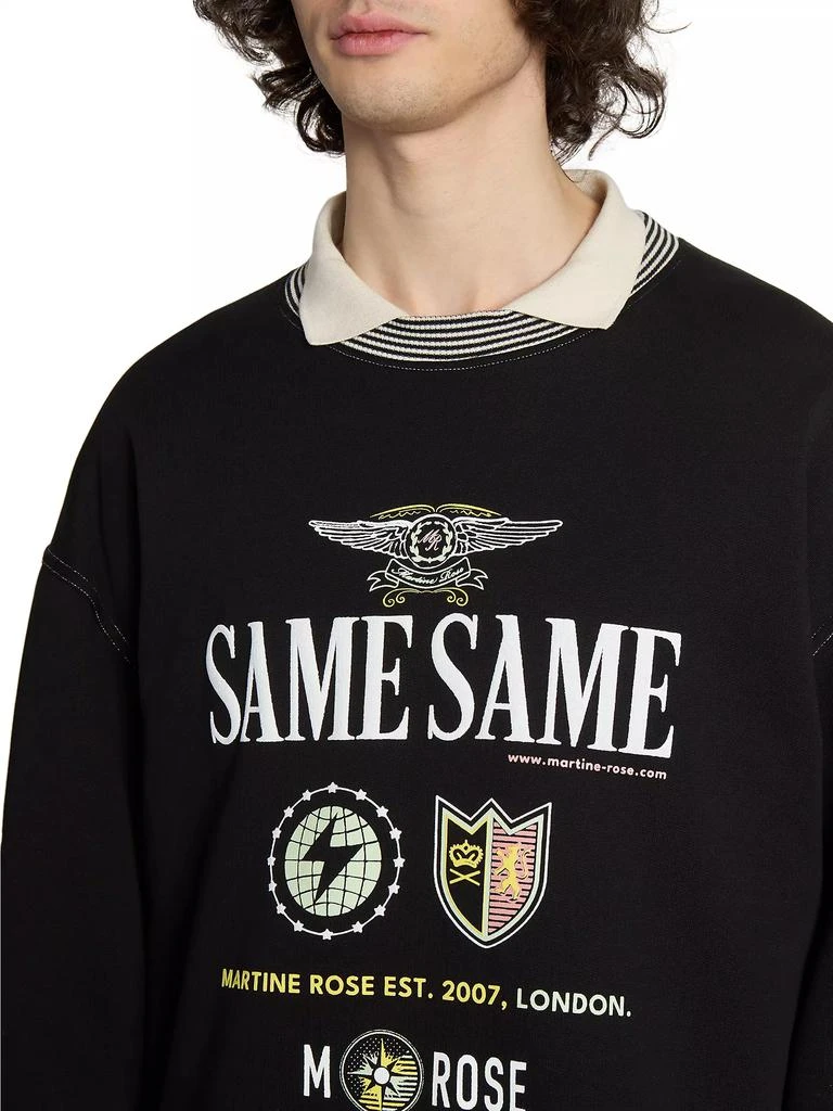 Martine Rose Logo Cotton Sweatshirt 6