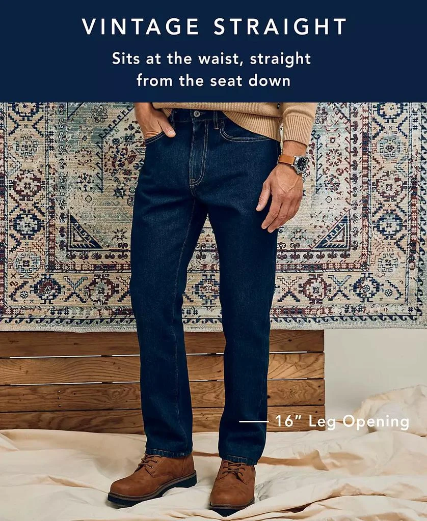 Nautica Men's Vintage Straight-Fit Stretch Denim 5-Pocket Jeans 5