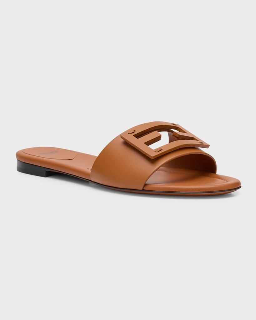 Fendi Baguette FF Tube Medallion Flat Sandals 4