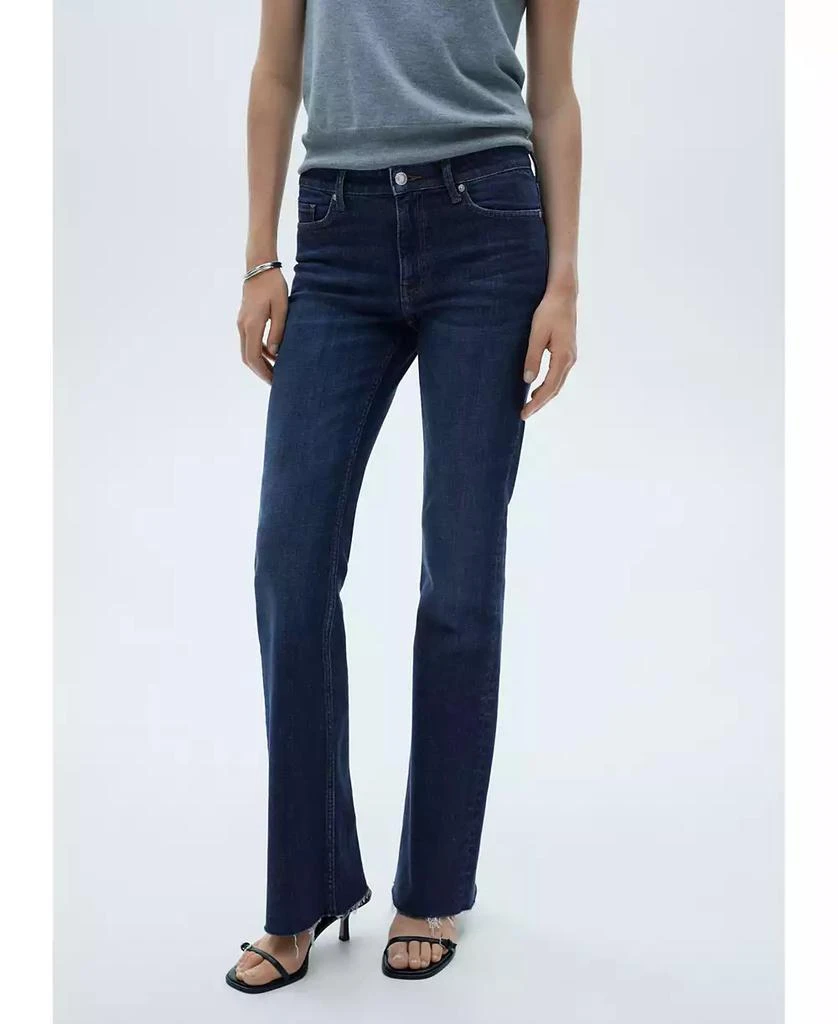 Mango Women's Fiona Flare Mid-Rise Jeans 1