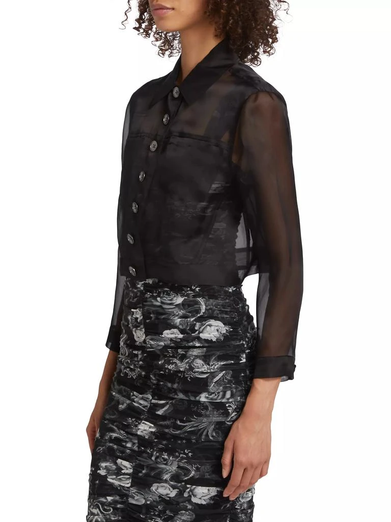 L'Agence Anders Silk Organza Jacket 4