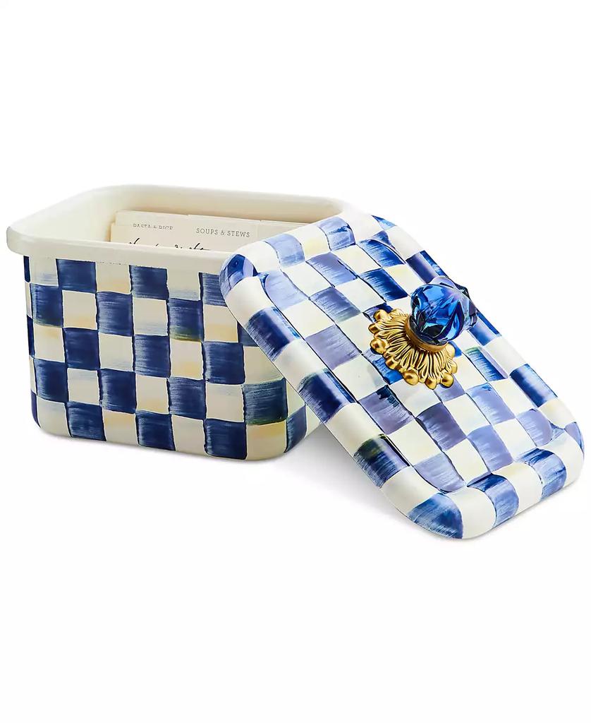 MacKenzie-Childs Royal Check Recipe Box