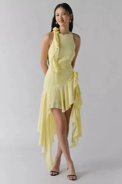 Bardot Bardot Ivana Rosette Cascading Ruffle Georgette Mini Dress 1