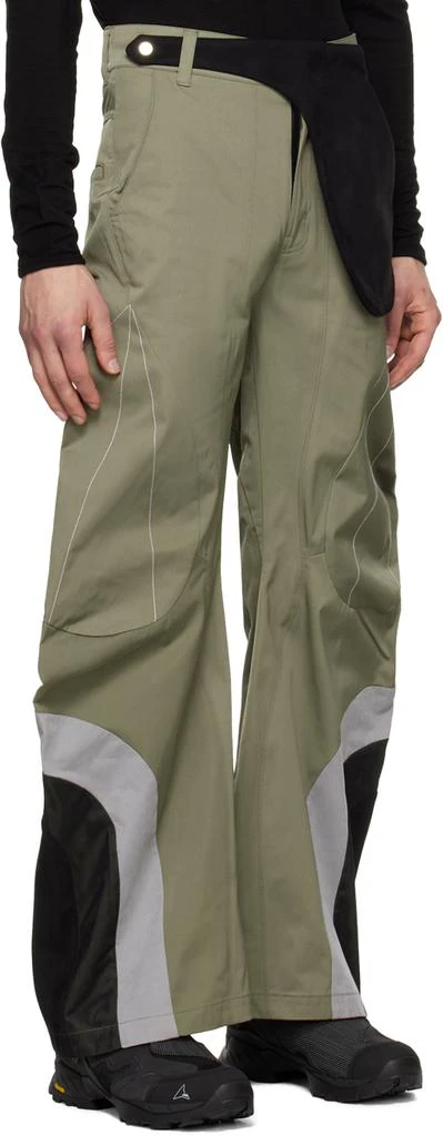 FFFPOSTALSERVICE SSENSE Exclusive Khaki Articulated Waistbag V1 Trousers 2