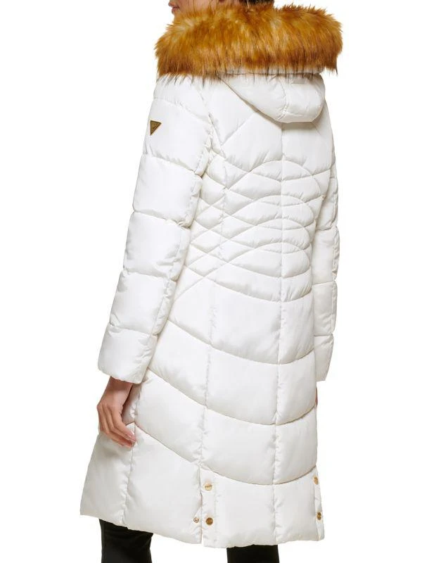 GUESS Faux Fur Trim Puffer Coat 2